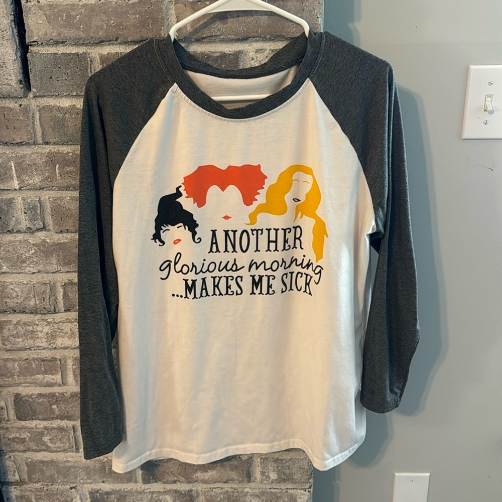 Hocus Pocus inspired 3/4 sleeve L women’s tee